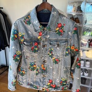 Kith Reversible Floral Embroidered Denim Jacket